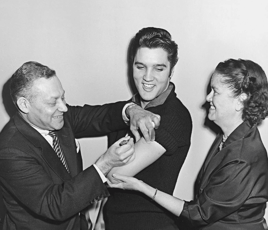 Famous vaccination campaign: Elvis and the polio vaccine