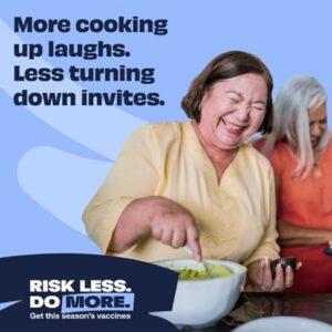 Risk Less Do More vaccine marketing strategy targets seniors