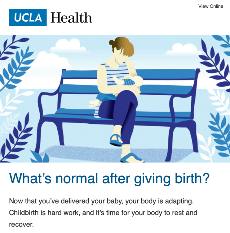 UCLA Health email campaign